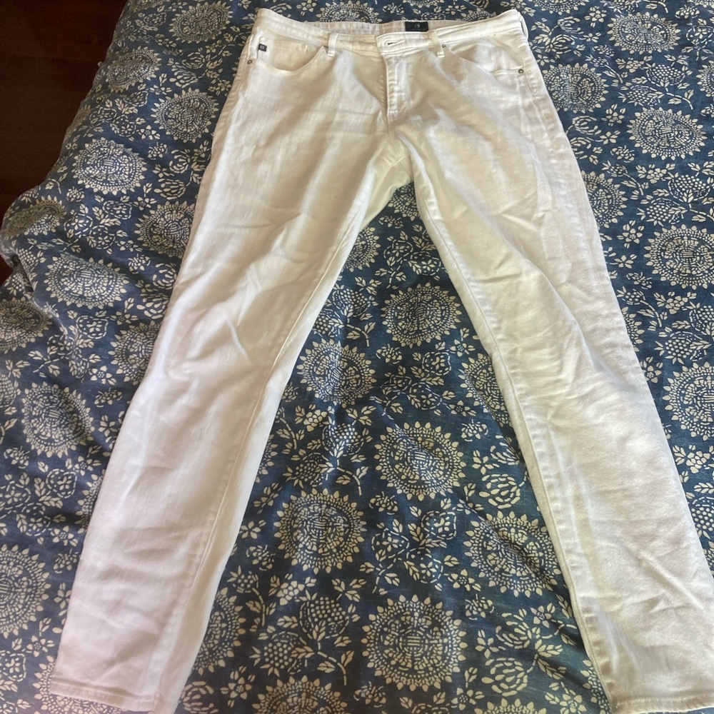 Adriano Goldschmeid white Prima cigarette jeans